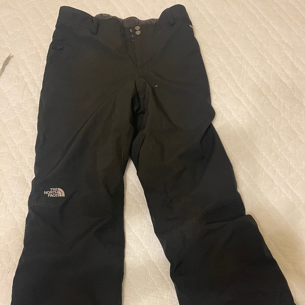 The North Face Girls XL 18 Black Polyester Snow Pants HyVent